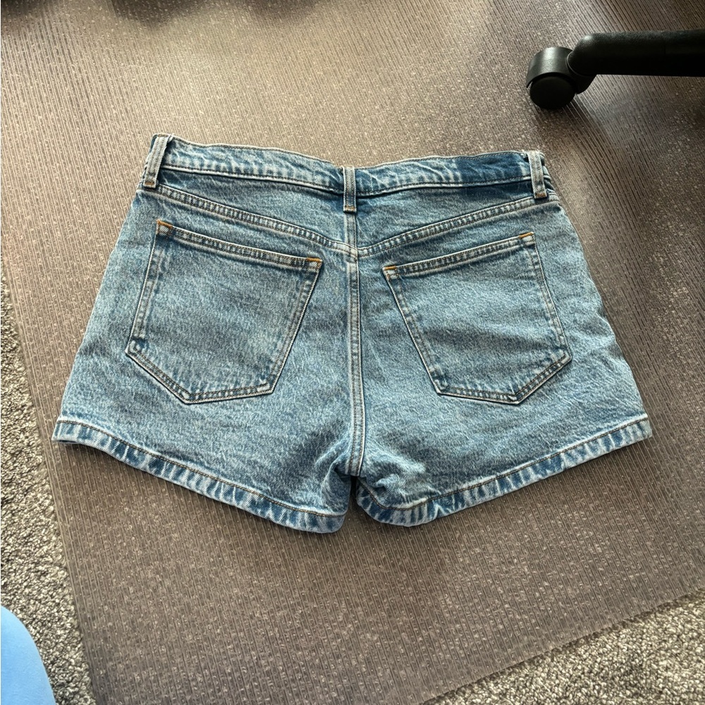 Abercrombie & Fitch Light Blue Denim High-Rise Women's Shorts